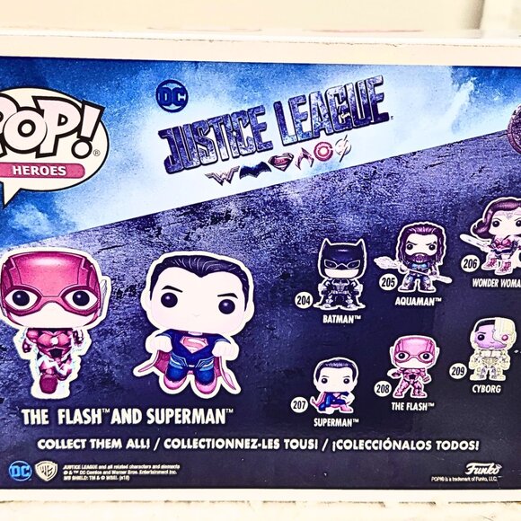 Funko Pop Superman & The Flash Vinyl Figures – 2 Pack (2018 Fall Convention) - Picture 5 of 9